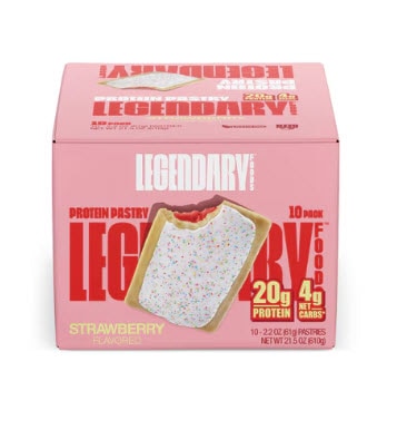 Legendary Foods Protein Pastry Strawberry -- 10 Pack
