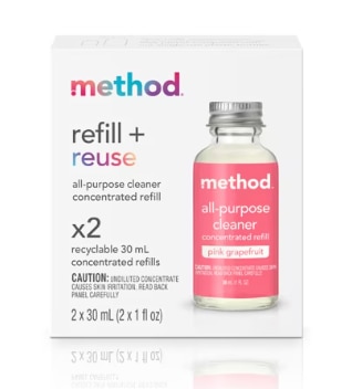 Method All Purpose Cleaner Concentrated Refills Pink Grapefruit Method All Purpose Cleaner Concentrated Refills Pink Grapefruit