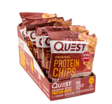 Quest Nutrition Original Style Protein Chips BBQ -- 8 Bags