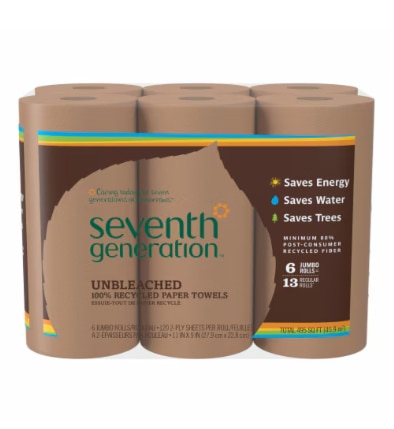 Seventh Generation Paper Towels 100% Recycled Paper Seventh Generation Paper Towels 100% Recycled Paper