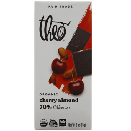 Theo Organic 70% Dark Chocolate Bar -- Cherry & Almond
