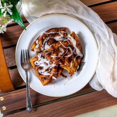 Cinnamon Waffles With Cream Cheese Frosting (Gluten-Free)
