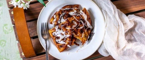Cinnamon Waffles With Cream Cheese Frosting (Gluten-Free)