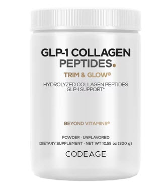Codeage GLP-1 Collagen Powder Nextida GC Collagen Peptides Hydrolyzed Grass-Fed -- 10.58 oz