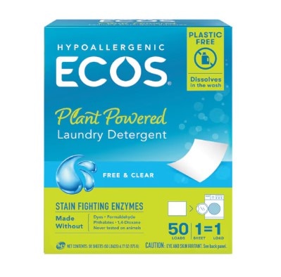 ECOS Laundry Detergent Sheets Plastic-Free ECOS Laundry Detergent Sheets Plastic-Free