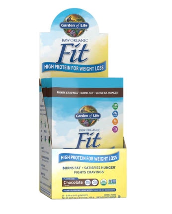 Garden of Life RAW Organic Fit High Protein For Weight Loss Chocolate -- 10 Packets