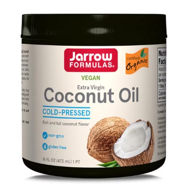 Jarrow Formulas Organic Extra Virgin Coconut Oil -- 16 fl oz