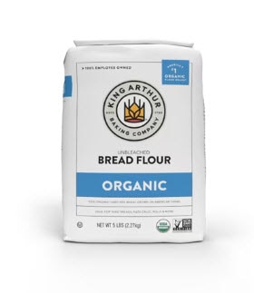 King Arthur Baking Company Organic Unbleached Bread Flour -- 5 lbs
