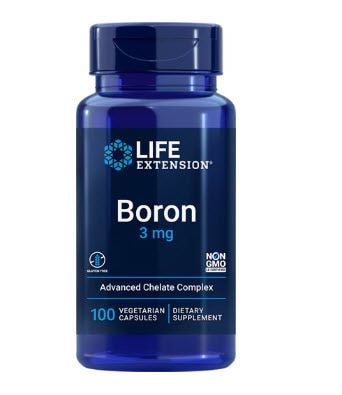 Life Extension Boron -- 3 mg - 100 Vegetarian Capsules