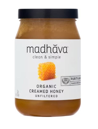 Madhava Organic Creamed Honey -- 22 oz