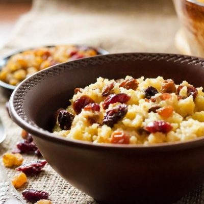 Millet Porridge With Dried Fruits