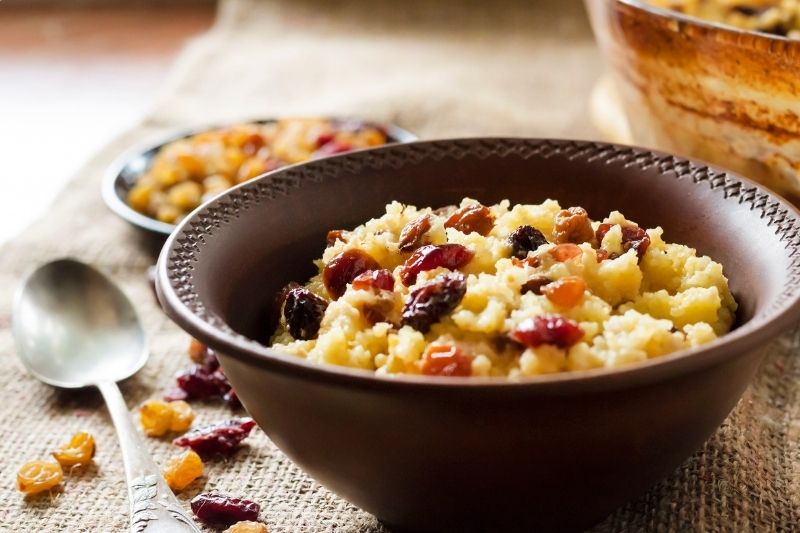 Millet Porridge With Dried Fruits