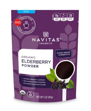 Navitas Organics Elderberry Powder -- 3 oz