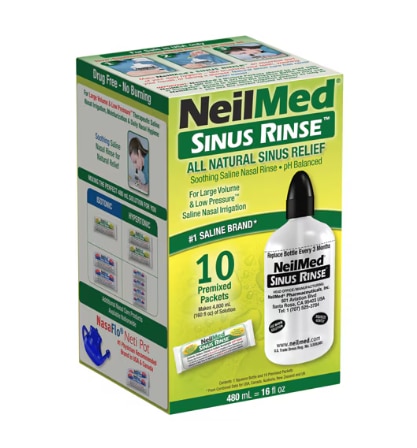 NeilMed Sinus Rinse XL Bottle with 10 Hypertonic Packets