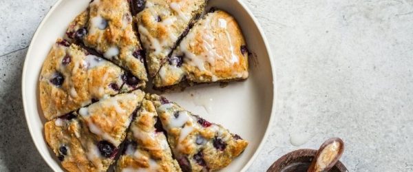 No-Fuss Blueberry Scones