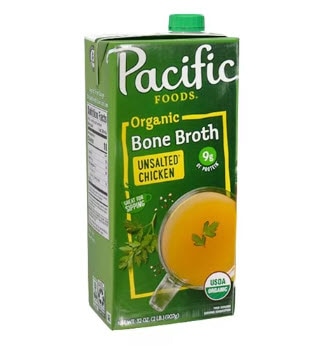 Pacific Foods Organic Bone Broth Unsalted Chicken -- 32 fl oz
