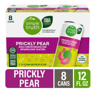 Simple Truth Naturally Flavored Prickly Pear Seltzer Water