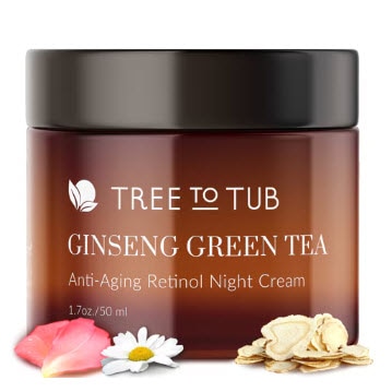 Tree to Tub Anti Aging Hyaluronic Acid & Retinol Night Cream -- 1.7 oz