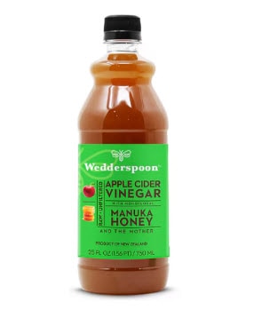 Wedderspoon Raw Apple Cider Vinegar with KFactor™ 16 Manuka Honey and The Mother -- 25 fl oz
