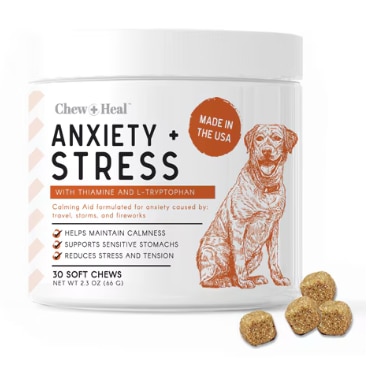 Chew + Heal Anxiety & Stress Relief Supplement for Dogs