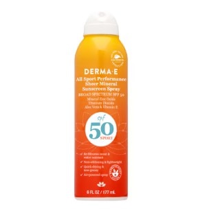 Derma E All Sport Performance Sheer Mineral Sunscreen Spray