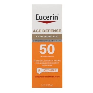 Eucerin Age Defense Lightweight Sunscreen Lotion for Face