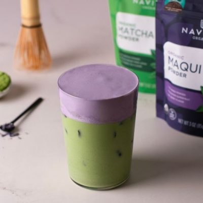 Homemade Lavender Matcha Latte