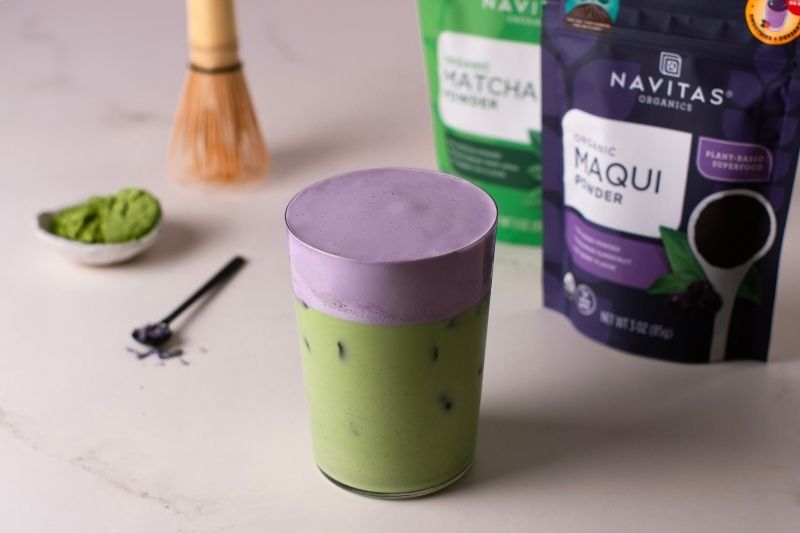 Homemade Lavender Matcha Latte