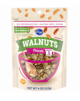 Kroger Walnut Pieces -- 4 oz