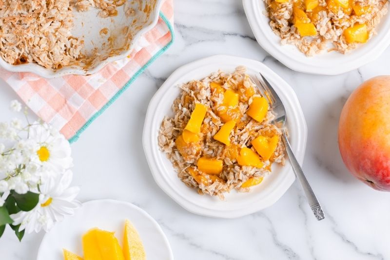 Mango Coconut Crumble
