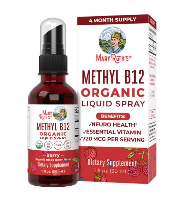 MaryRuth's Organic Vitamin B12 Organic Liquid Spray Strawberry