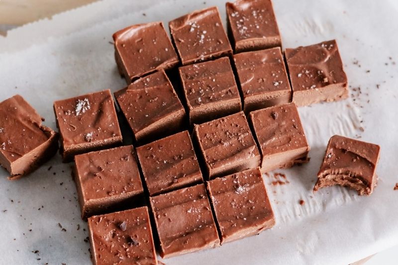 Mocha Tahini Freezer Fudge