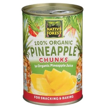 Native Forest 100% Organic Pineapple Chunks