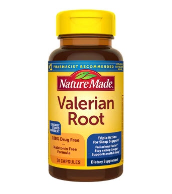 Nature Made Valerian Root - Triple Action for Sleep Support -- 30 Capsules