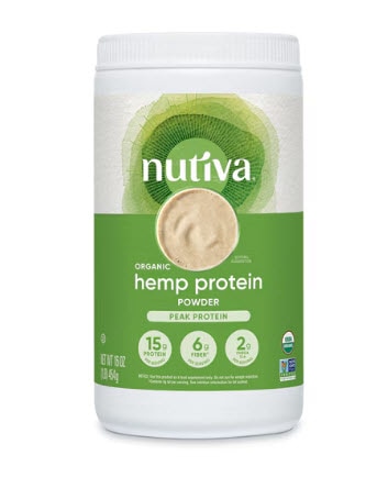 Nutiva Organic Hemp Protein Powder - Peak Protein -- 16 oz