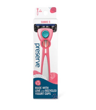 Preserve Razor Shave 5 System for Women Coral -- 1 Razor