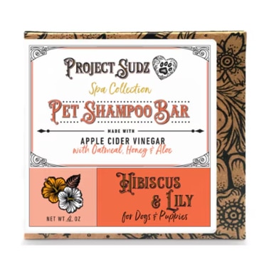 Project Sudz Dog & Cat Spa Collection Bar Shampoo Hibiscus & Lily