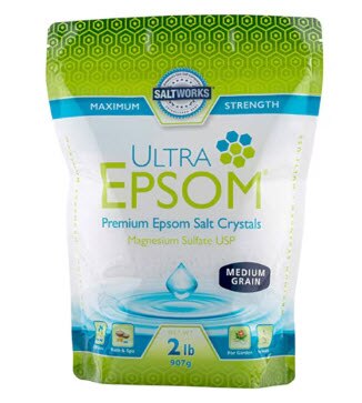 SaltWorks Ultra Epsom Salt - Unscented -- 2 lb
