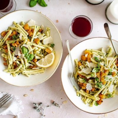Squash Pasta Pesto