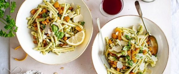 Squash Pasta Pesto