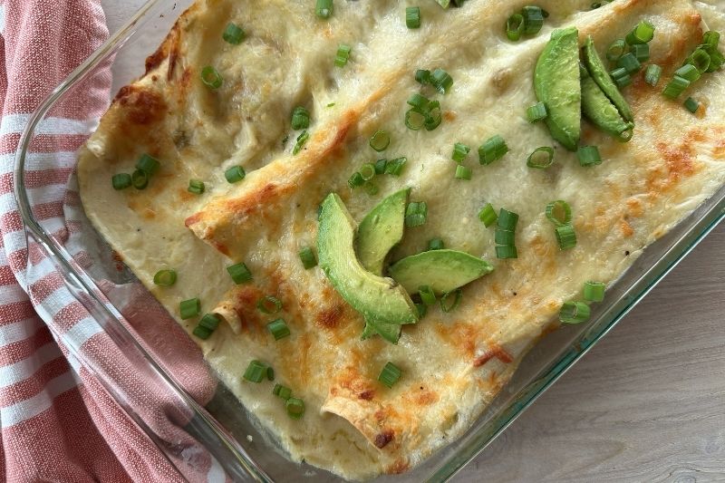 White Chicken Enchiladas