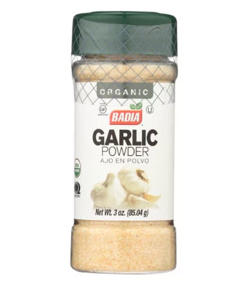 Badia Organic Garlic Powder -- 3 oz