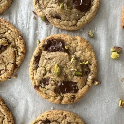 Brown Butter Pistachio Cookies