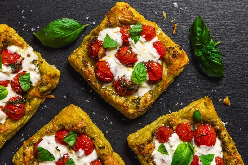 Caprese Tarts