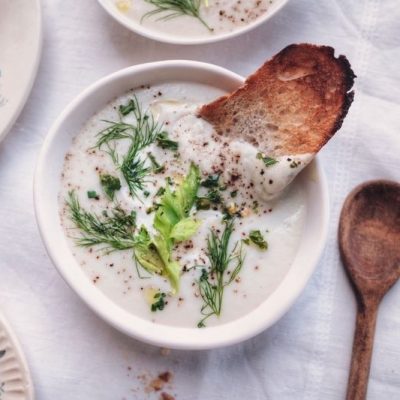 Creamy Vegan Celery Soup (Gluten-Free)