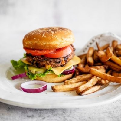 Grillable Black Bean Veggie Burgers