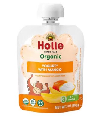 Holle Organic Yogurt Baby Food 8+ Months Mango -- 3 oz