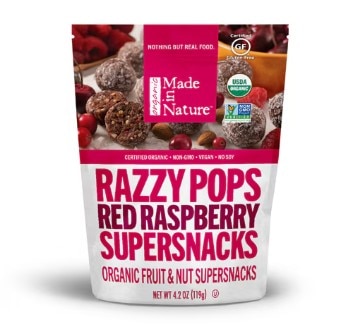 Made in Nature Razzy Pops Red Raspberry Supersnacks