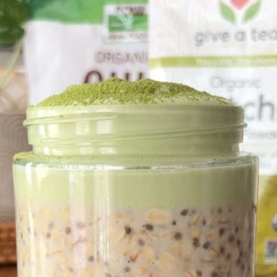 Matcha Dalgona Overnight Oats
