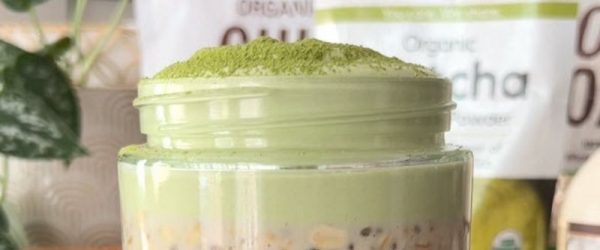 Matcha Dalgona Overnight Oats